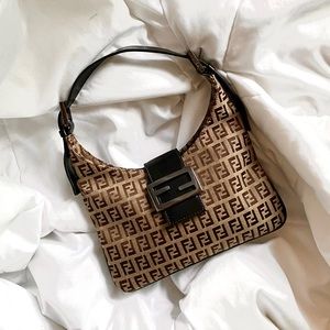 SOLD Fendi Zucchino Hobo Mini Bag